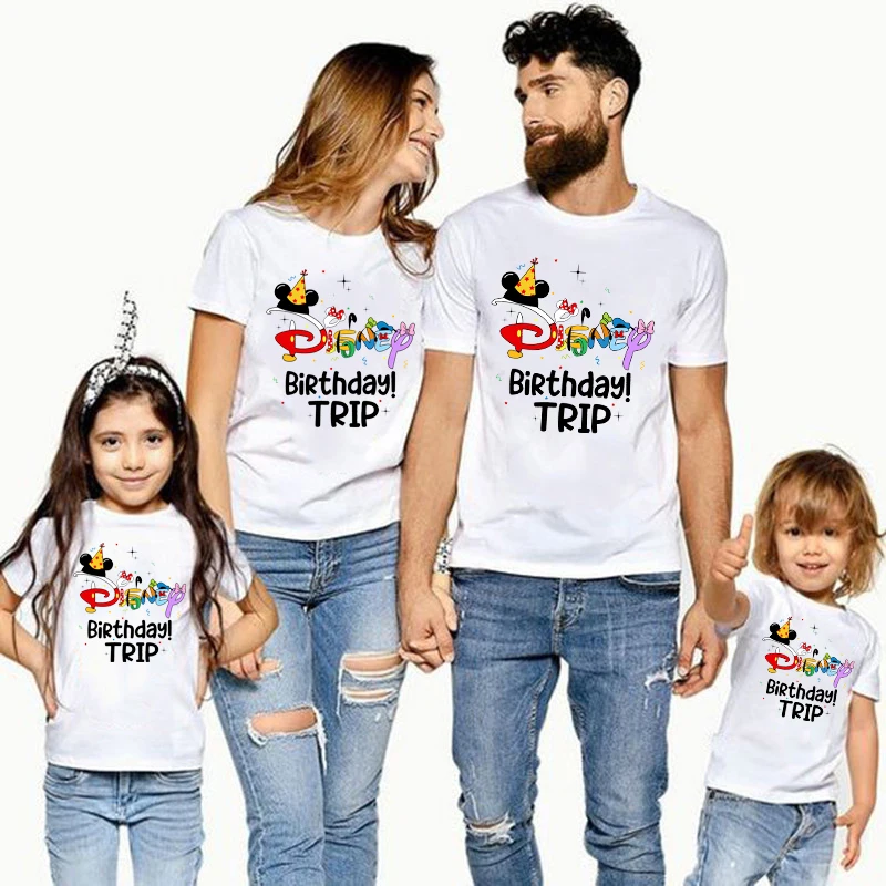 Disney Birthday Trip Matching Family Outfits