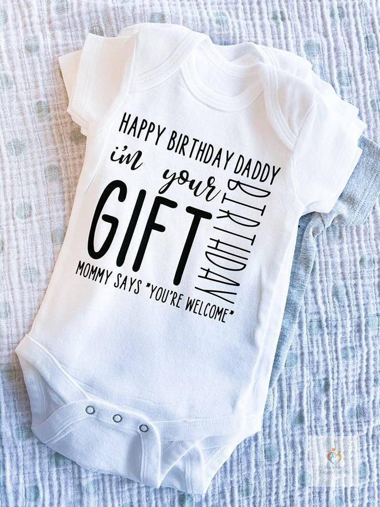 Happy Birthday Daddy Newborn Romper