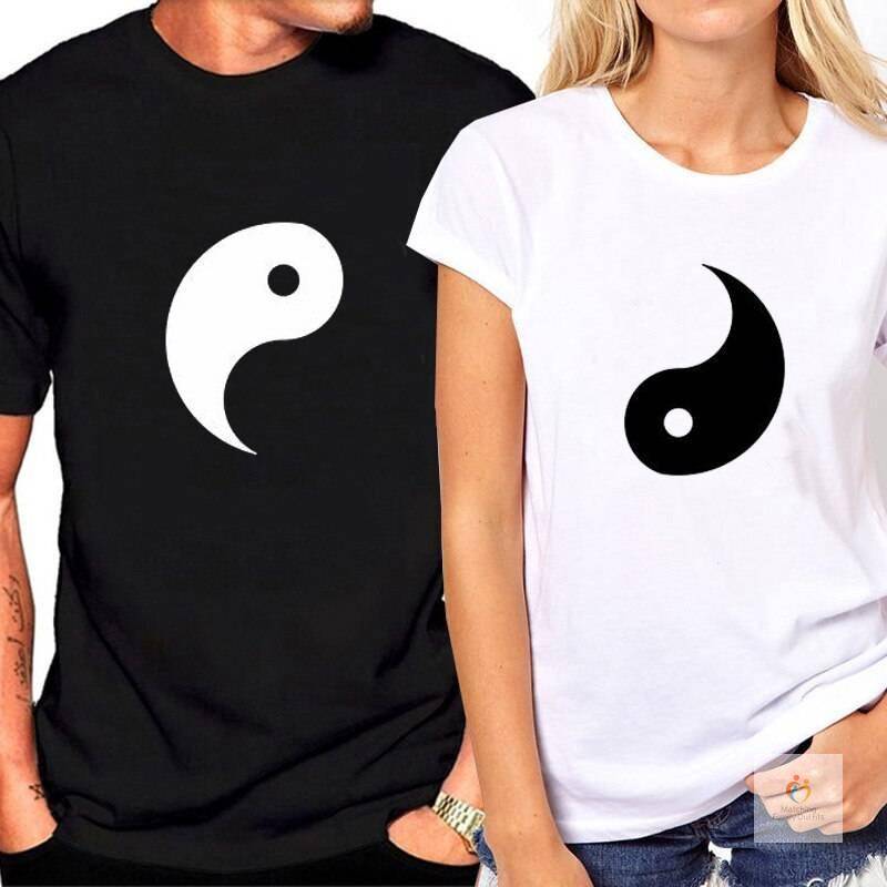 Yin Yang Couple T -Shirts