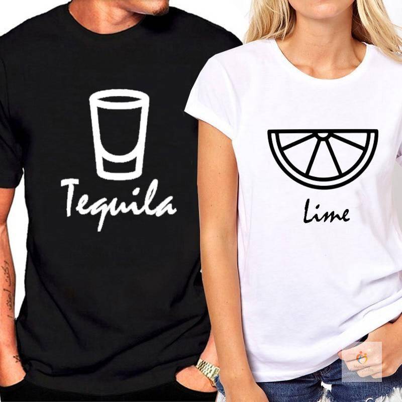 Tequila Lime Couple T-shirts