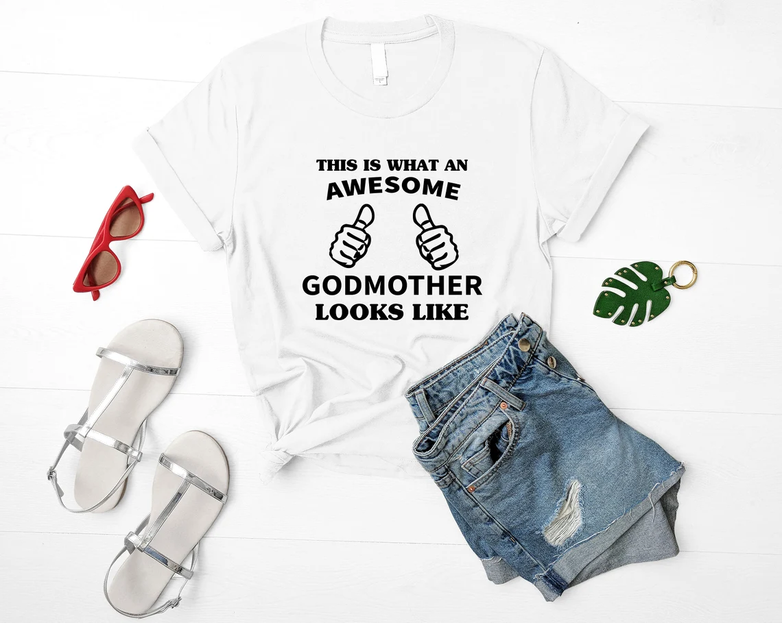 Godmother T shirt White