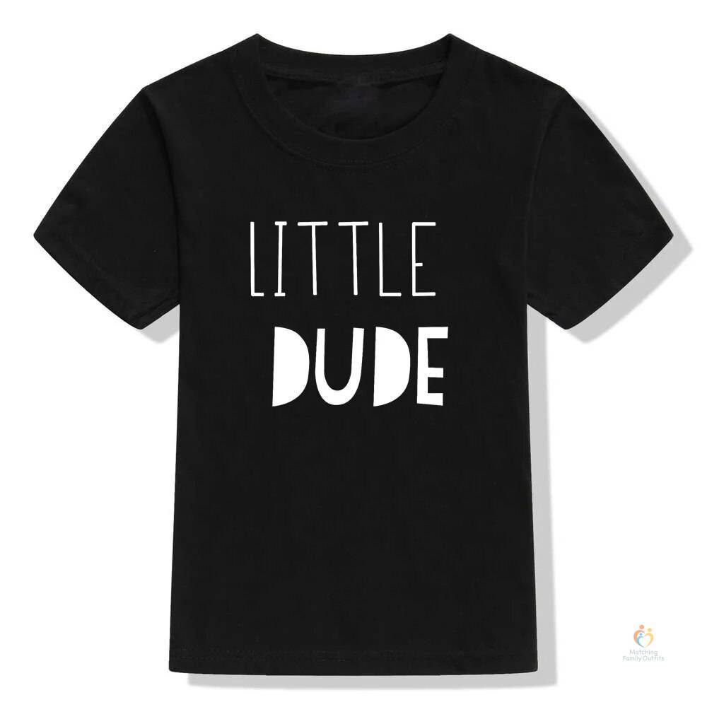 Big Dude and Little Dude Brother Sister Summer Matching Tshirt Baby Boys T shirt Children Best Friends Top T shirts Clea 3