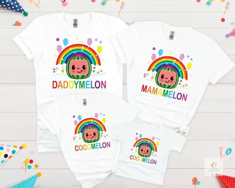 Cocomelon Birthday T shirts for Family cb5feb1b7314637725a2e7 BlackRedWhite 2