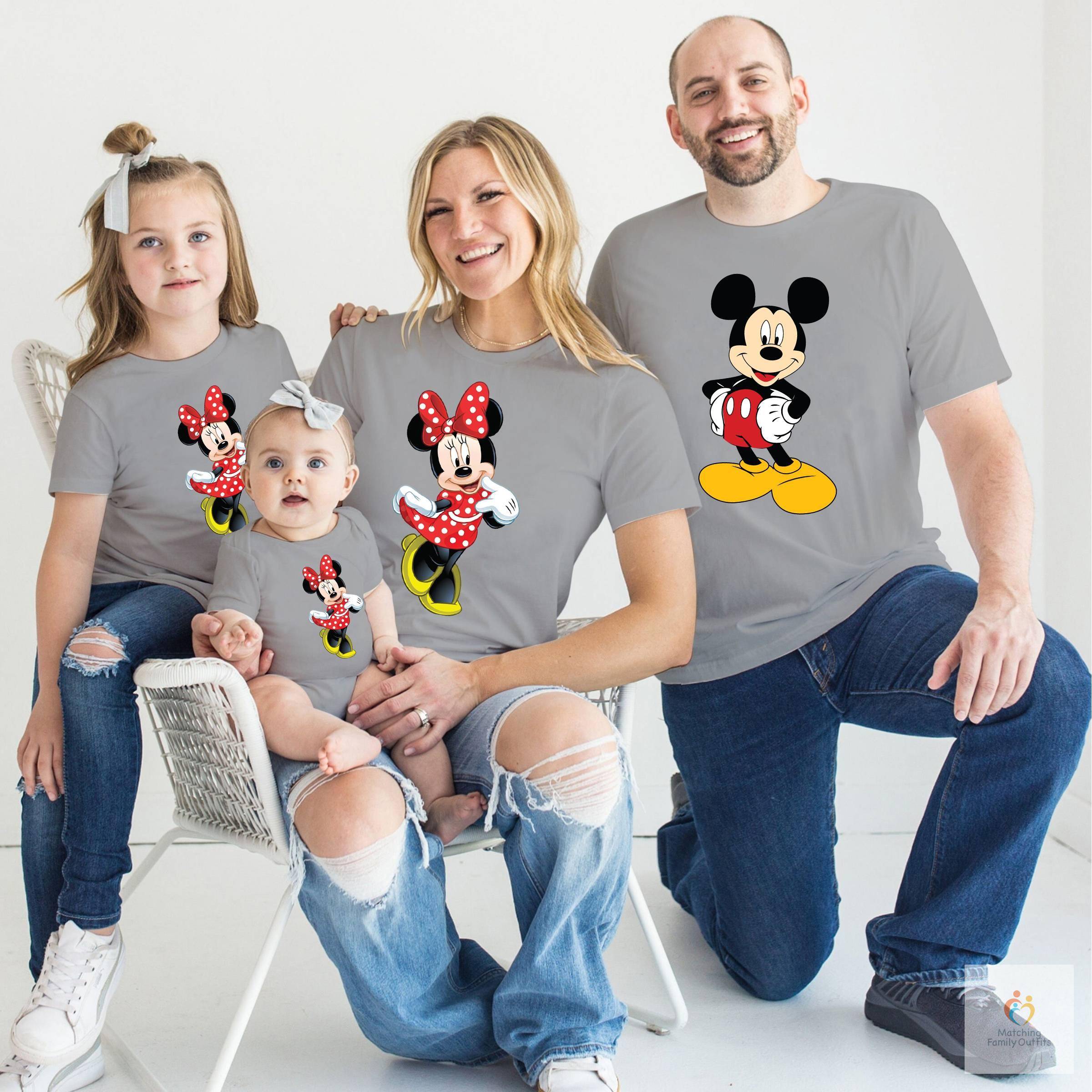 Mickey Mouse and Minnie Mouse T shirts for Family Birthday Party T shirts Matching Family Outfits cb5feb1b7314637725a2e7 2