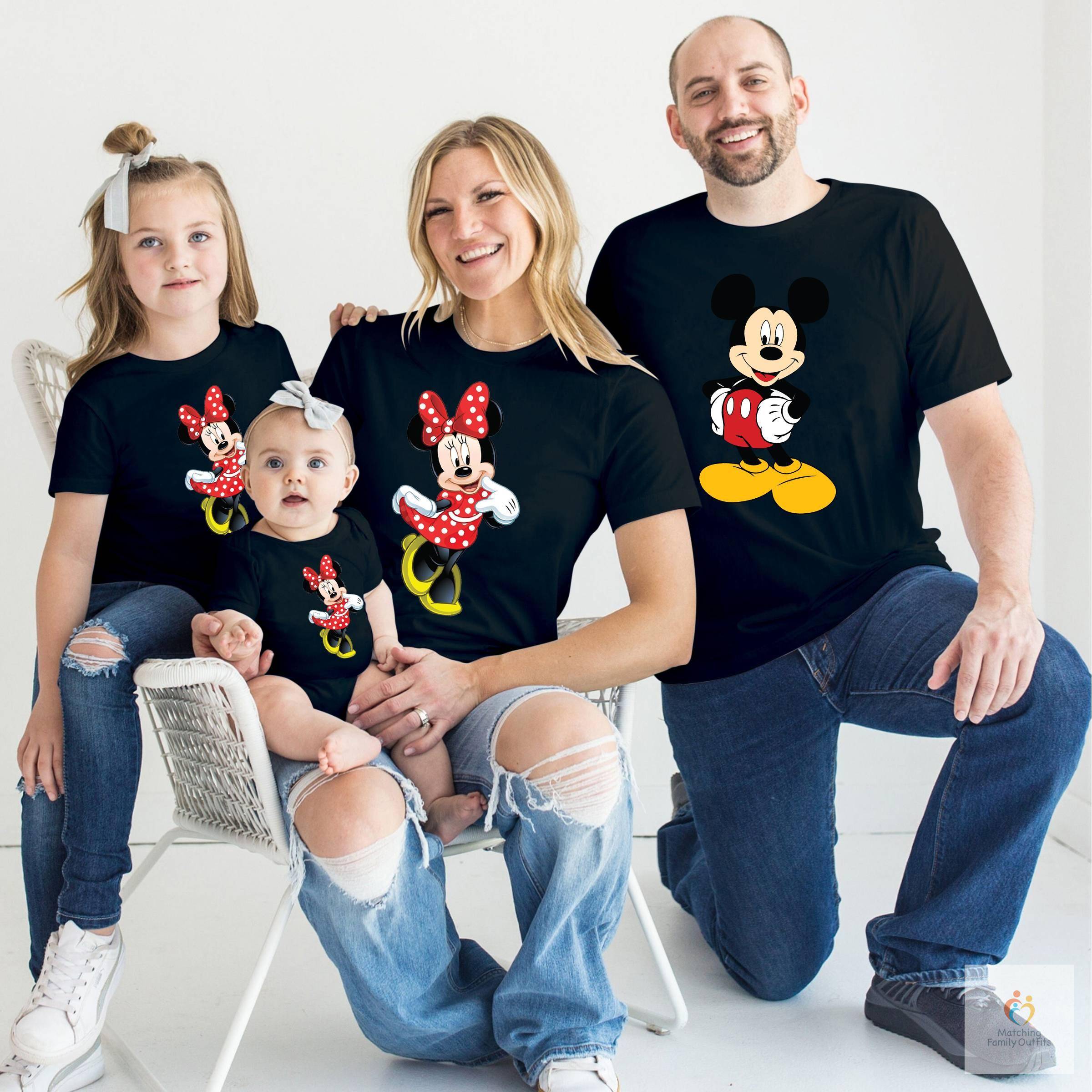 Mickey Mouse and Minnie Mouse T shirts for Family Birthday Party T shirts Matching Family Outfits cb5feb1b7314637725a2e7 3