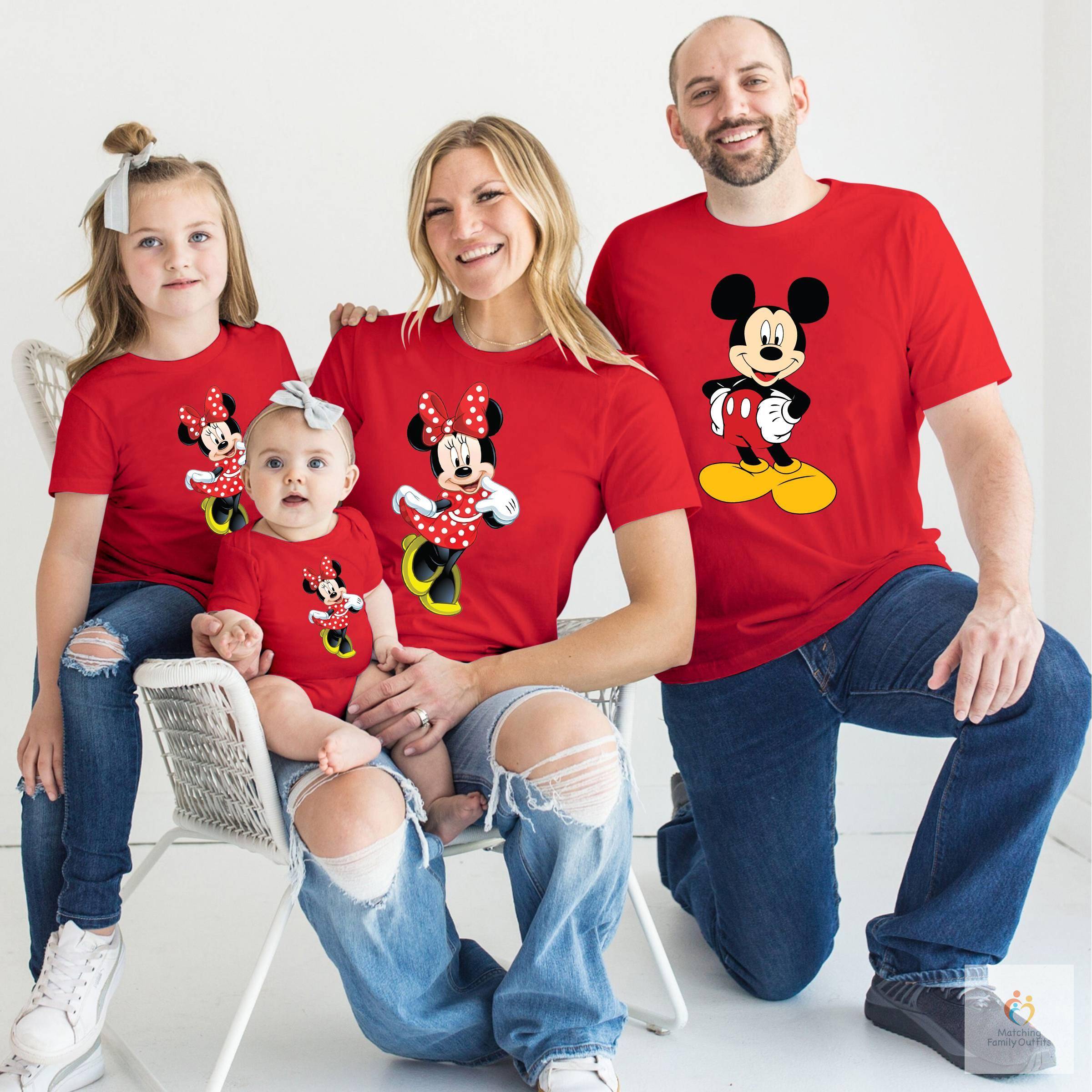 Mickey Mouse and Minnie Mouse T shirts for Family Birthday Party T shirts Matching Family Outfits cb5feb1b7314637725a2e7