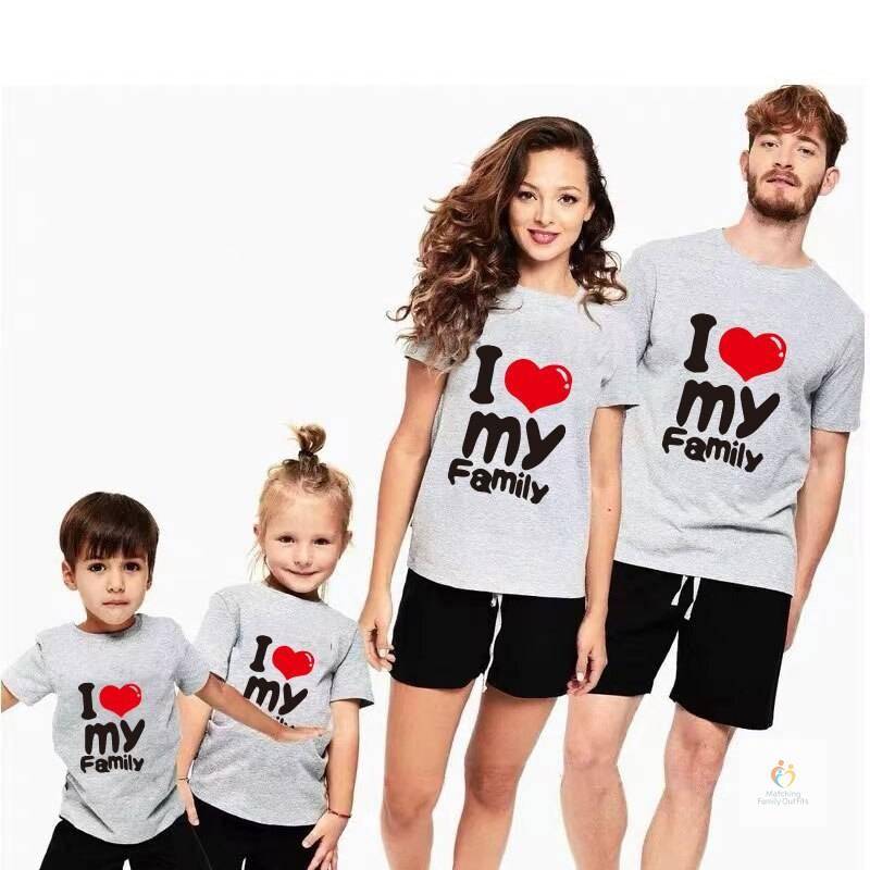 Funny Father Mom and Son Family Matching Clothes Family Look Summer Tshirts Papa Mama Little Boy Kids Shirt Baby Bodysui 4