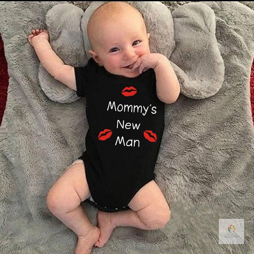 Newborn Baby Clothes Short Sleeve Boy Clothing Mommy039s New Man Design 100 Cotton Rompers De Bebe Costumes Black Cleara