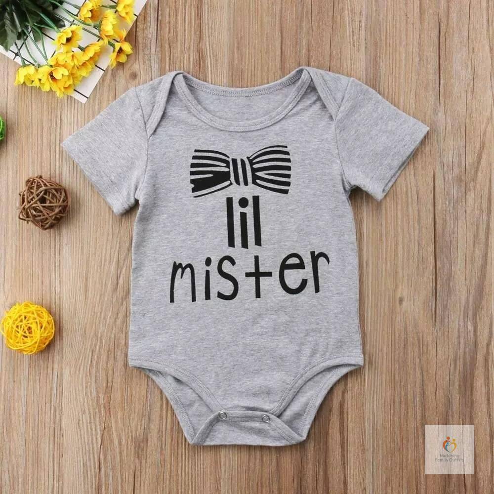 Big Sister Shirt and Little Brother Bodysuit Sibling Matching Outfits Big Sister Lil Mister Girl Tees Newborn Romper Clothes