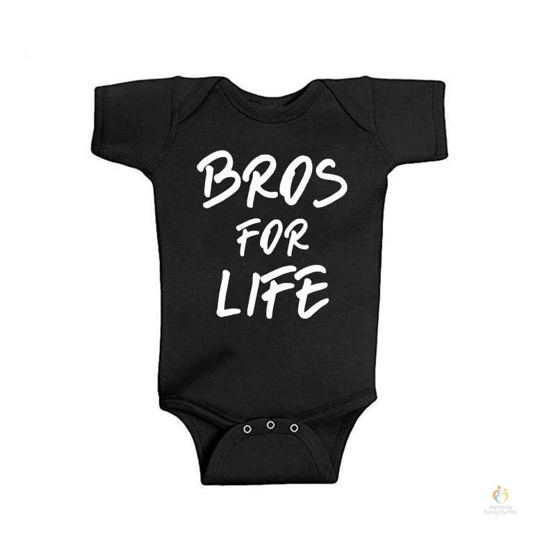 Sibling Matching Brother Shirts Bros for Life Big Brother Little Brother Outfits Shirts for Brothers Boys Brother Tshirt Clothes