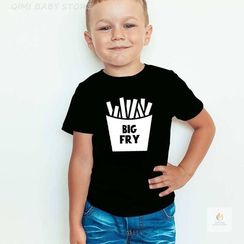 Sibling Shirt Set Small Fry Big Fry Lil Nugget Big Sister /Brother Shirt New Baby Romper Cotton Sibling Matching T Shirt Outfits