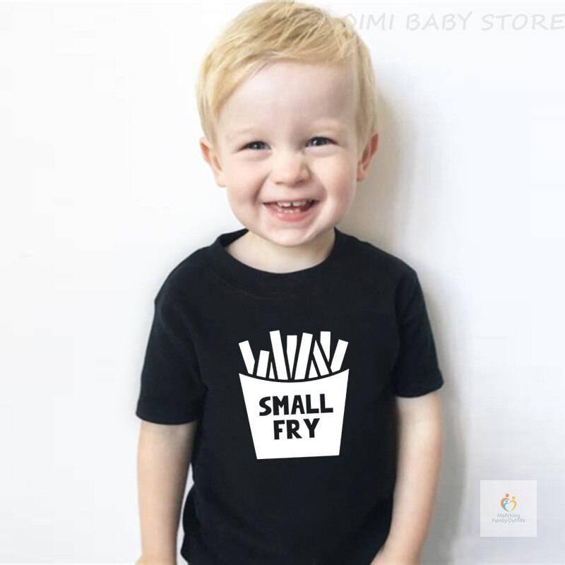 Sibling Shirt Set Small Fry Big Fry Lil Nugget Big Sister /Brother Shirt New Baby Romper Cotton Sibling Matching T Shirt Outfits