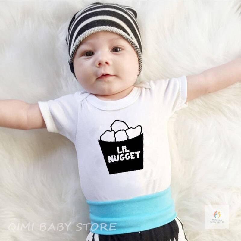 Sibling Shirt Set Small Fry Big Fry Lil Nugget Big Sister /Brother Shirt New Baby Romper Cotton Sibling Matching T Shirt Outfits