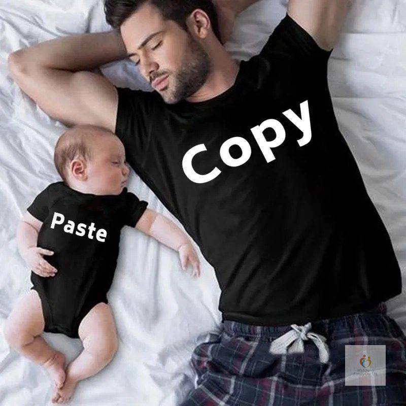 Copy Paste Father and Child Matching Outfits