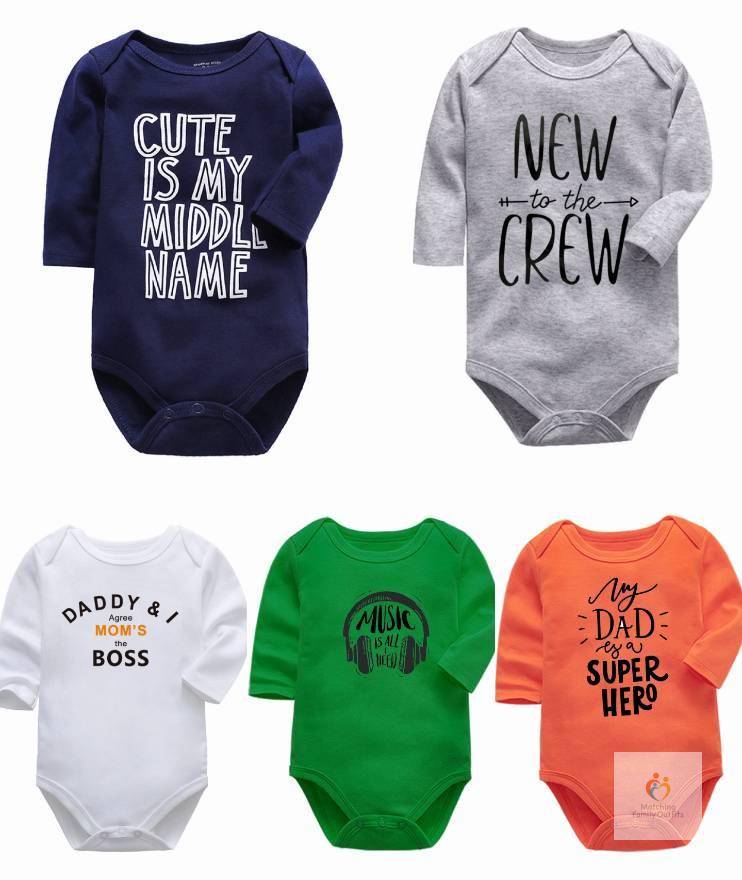 Funky Quotes Unisex Full-Sleeves Baby Bodysuits