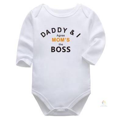Funky Quote White Unisex Full-Sleeves Baby Bodysuit