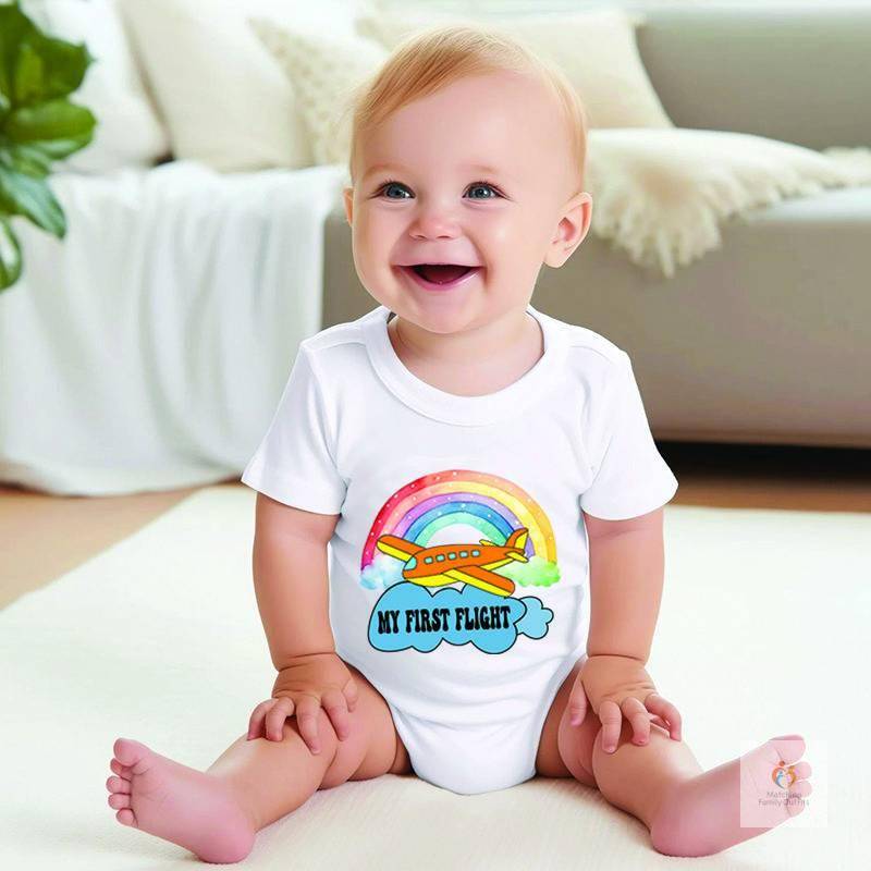 My First Flight Baby Onesie